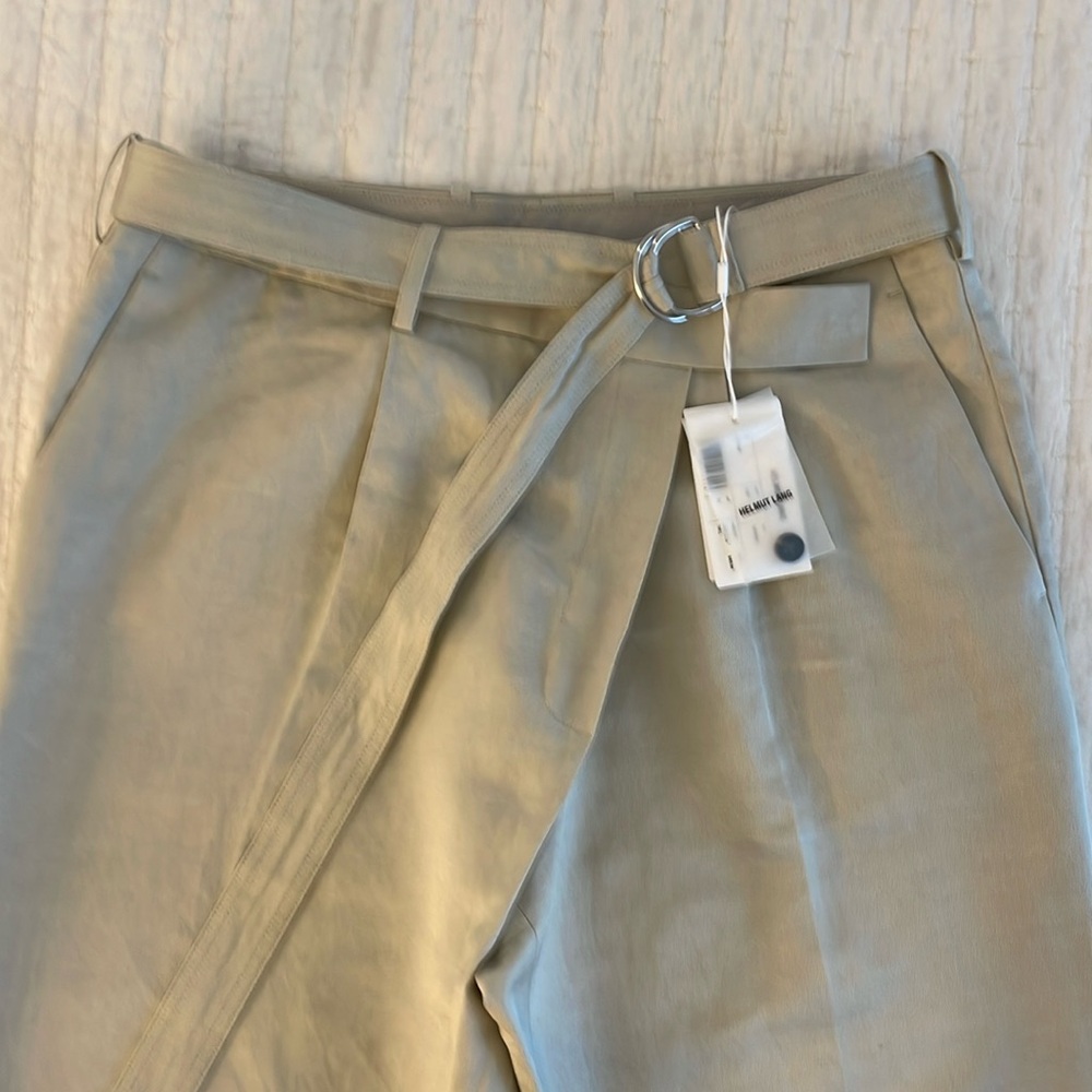 Helmut Lang Linen Belted Trousers